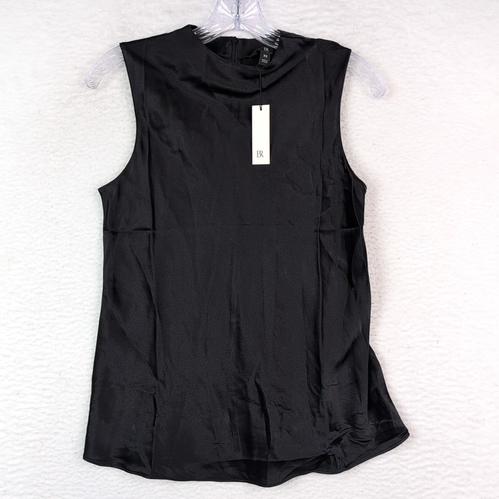 NWT Banana Republic Sz XS Emie Signature Silk Sleeveless Blouse Tank Top - Picture 2 of 9